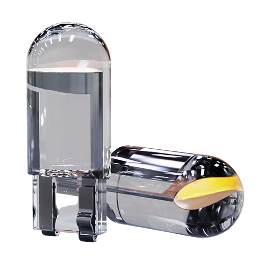 2-Pack Orangea T10 LED-Lampor för Blinkersmoduler