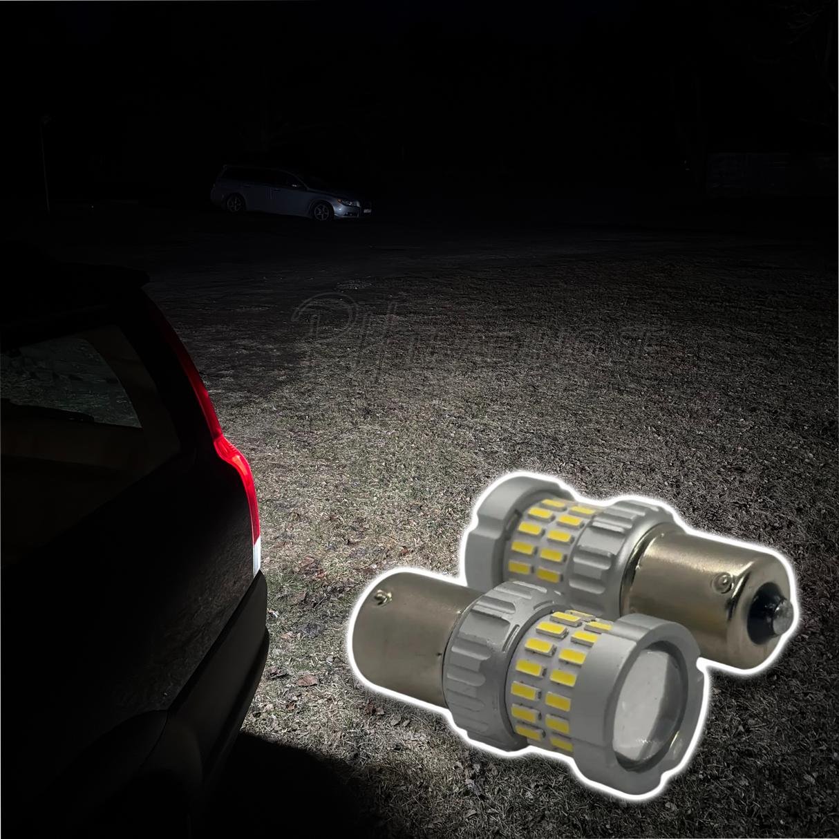 2-Pack Premium LED P21W Backljus • 1000 Lumen