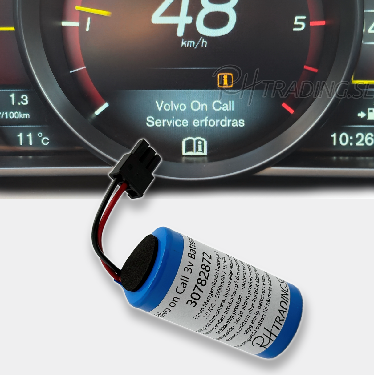 Volvo on Call • 3V Ersättnings-batteri • 30782872