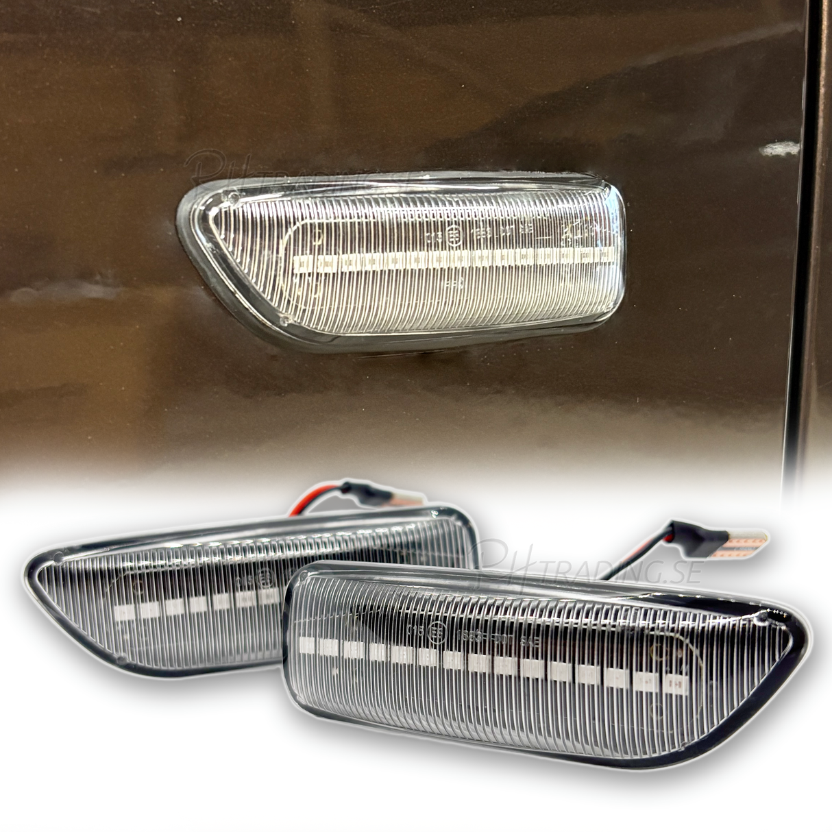 Dynamiska LED Skärm-Blinkers • Volvo V70, S60, S80, XC70, XC90