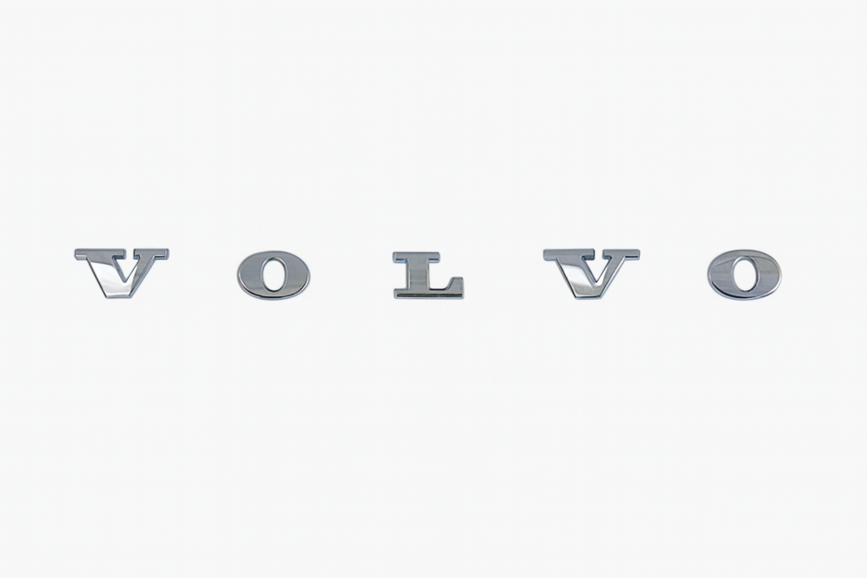 Black VOLVO emblem for the trunk lid • With template