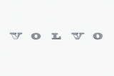 Black VOLVO emblem for the trunk lid • With template