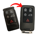 Silicone buttons for key • Volvo V70, XC70, S80, S/V/XC60, V40 • 5 buttons