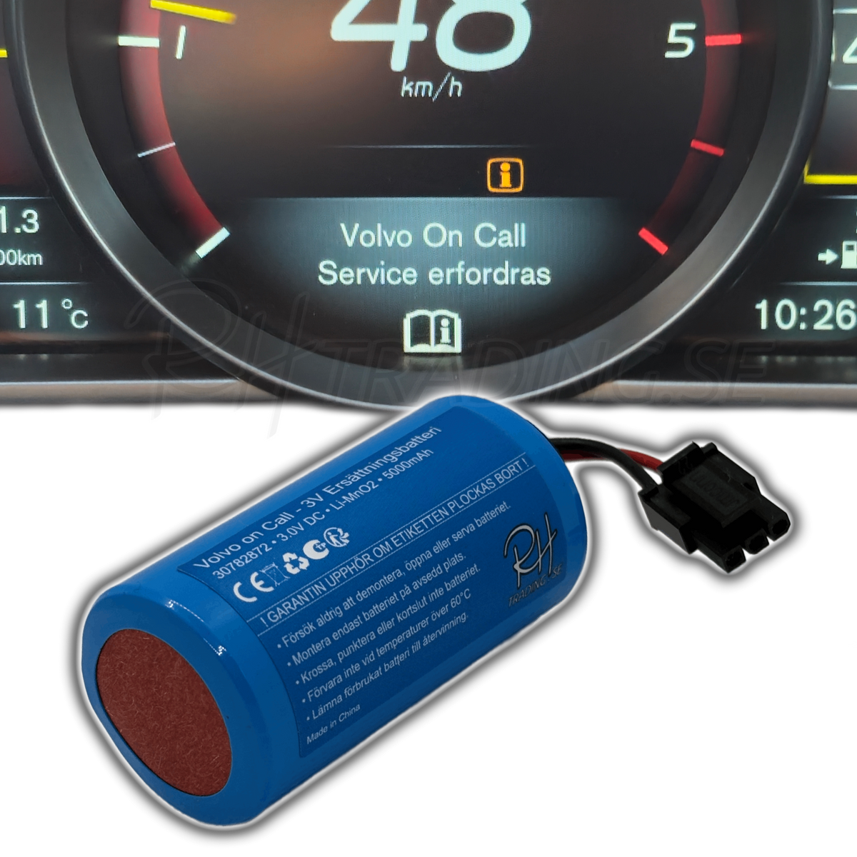 Volvo on Call • 3V Ersättnings-batteri • 30782872