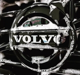 Volvo Grill-Emblem • Svart & Blå • Till flera modeller